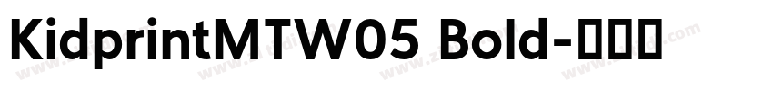 KidprintMTW05 Bold字体转换